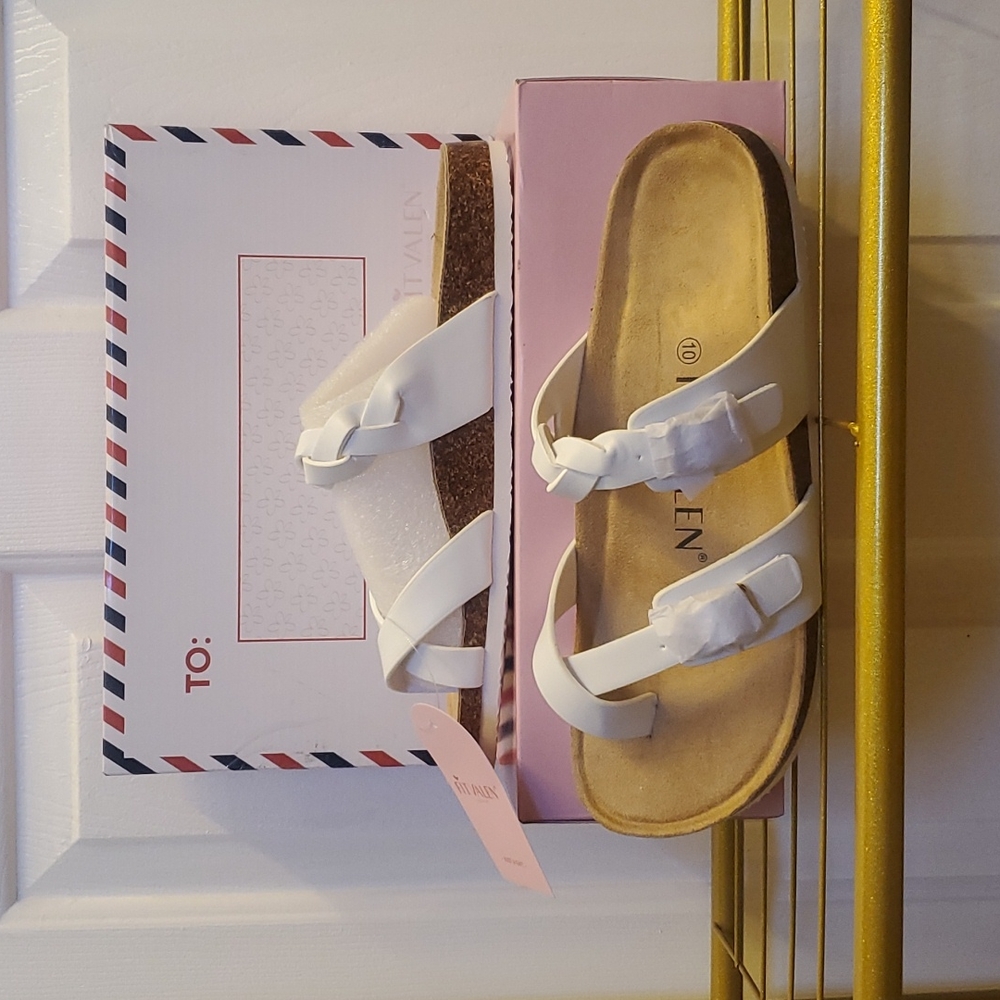 Fit Valen Cork Womans Sandals Size 10